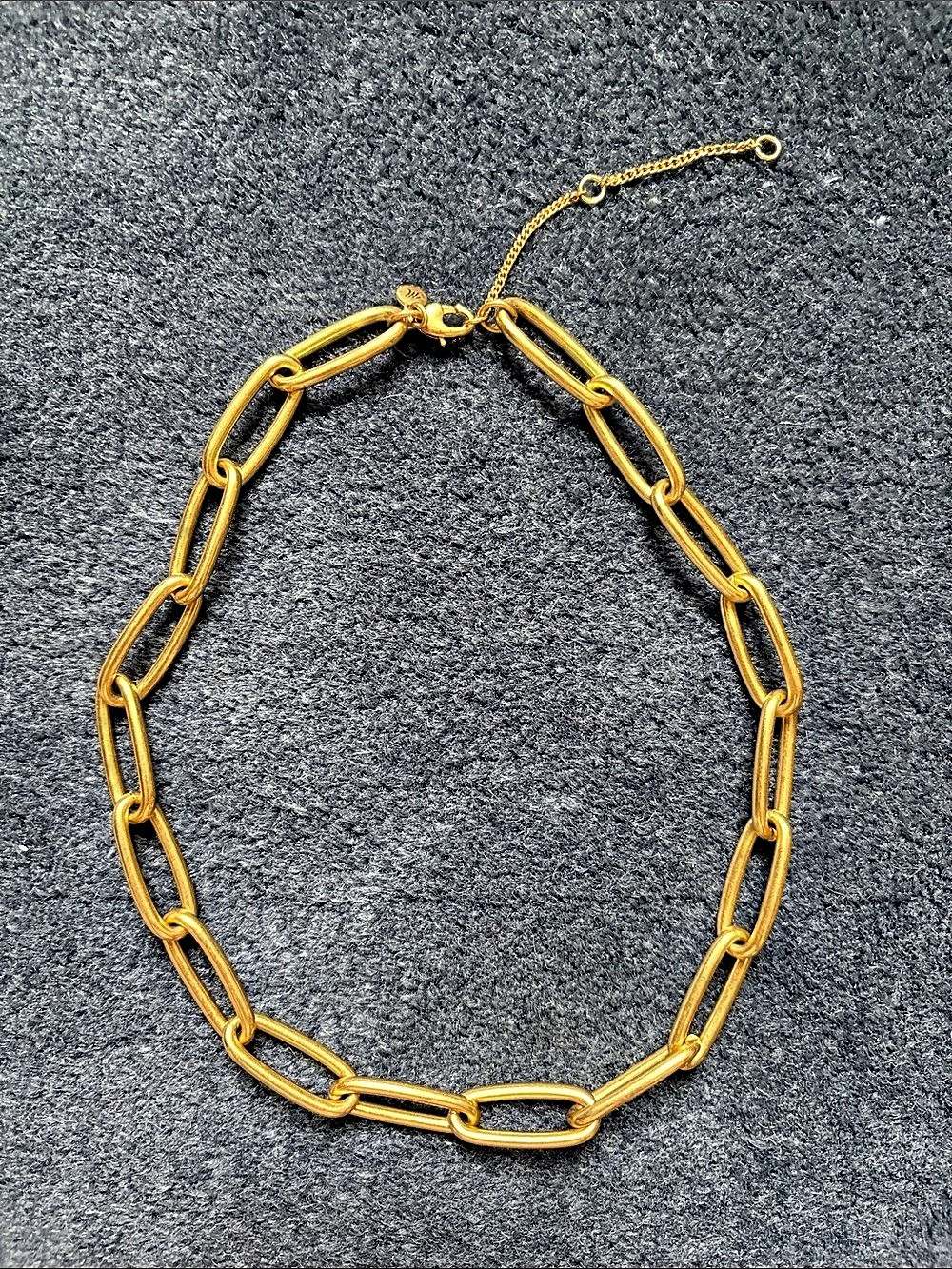 Madewell Large Paperclip Chain Necklace Gold
